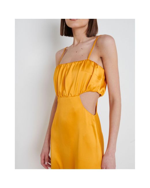 Pretty Lavish Yellow Cut Out Dress