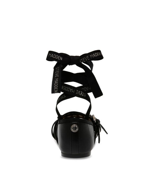 Steve Madden Black Baylen Flat Slippers