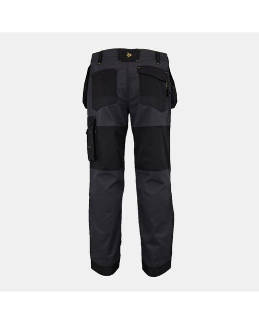 Dunlop Black On Site Work Trousers for men