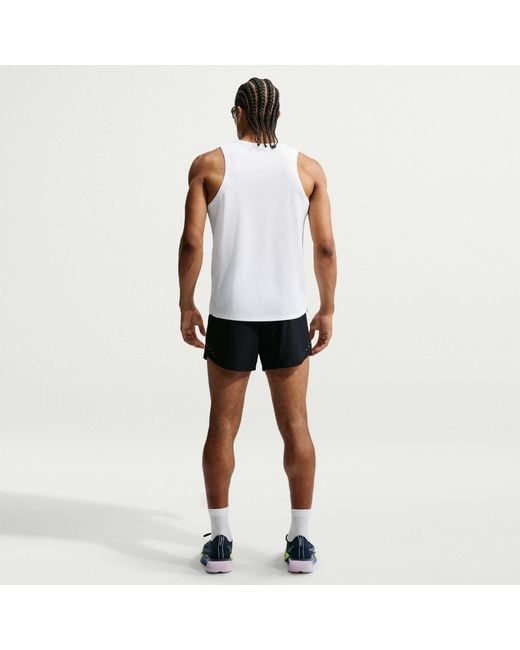 Nike Black Stride 5In Running Shorts for men