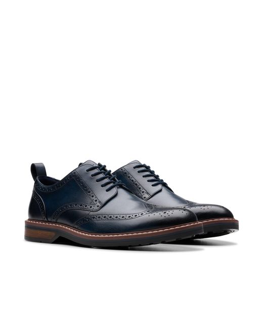 Clarks Blue Brogues for men