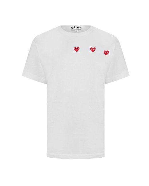 COMME DES GARÇONS PLAY White Horizontal Heart T-shirt