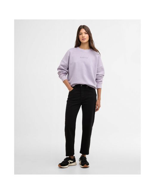 Barbour Purple Crew Sweatshirt