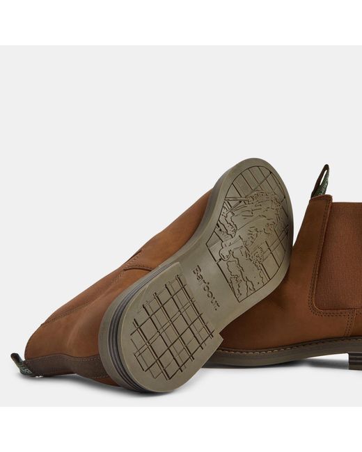 Barbour Brown Farsley Chelsea Boots for men