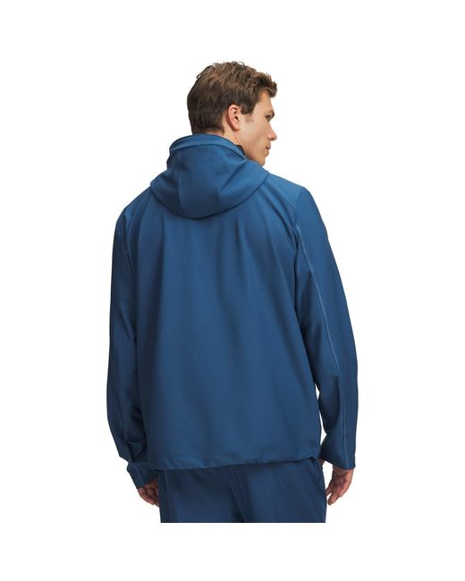 Under Armour Blue Unstoppable Woven Performance Training Jacket for men