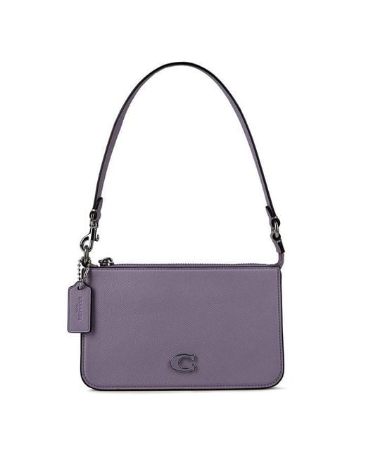 COACH Purple Pouch Shoulder Bag