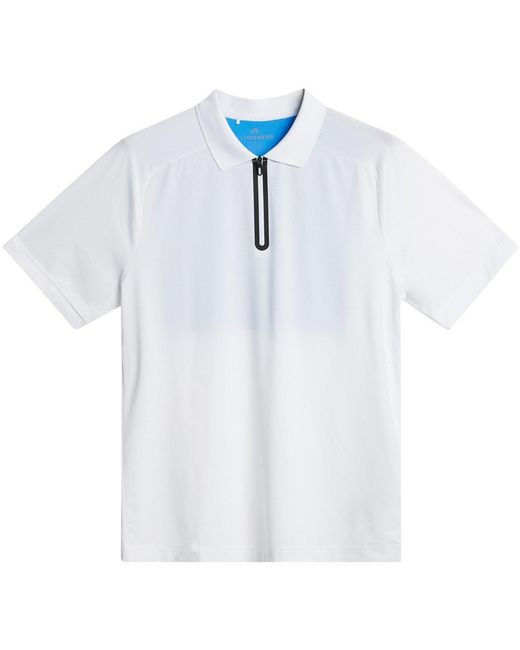 J.Lindeberg Blue Short Sleeve Performance Polo Shirt for men