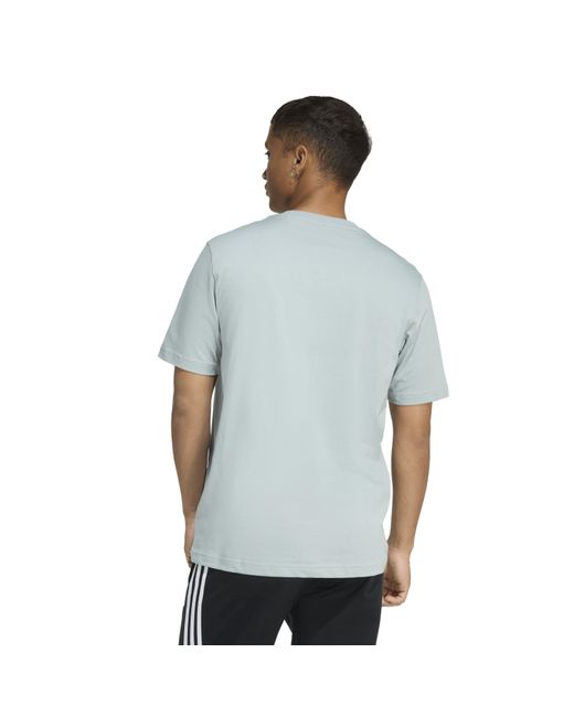 Adidas Blue Graphic Logo T-Shirt for men