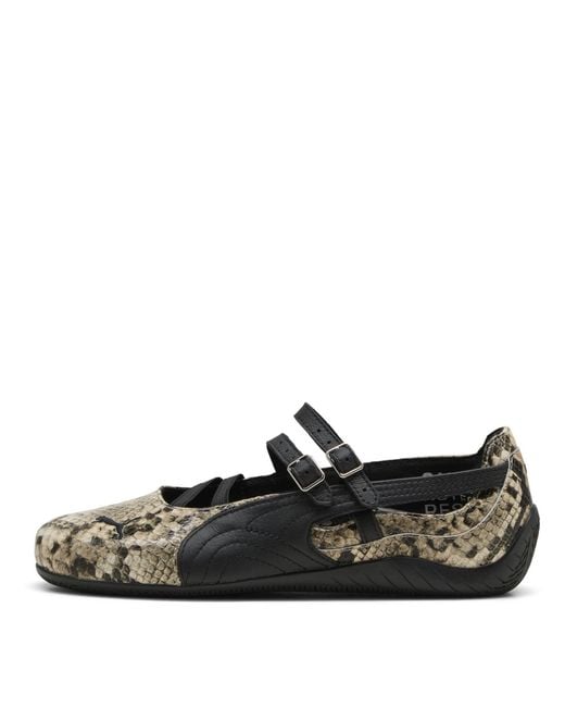 PUMA Black Speedcat Ballet Snake Ballet Pumps