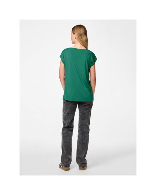 Pieces Green Regular Fit Knitted T-Shirt