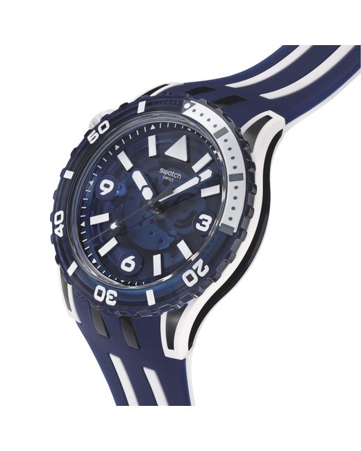 Swatch Blue Scubaqua Analogue Quartz Watch for men