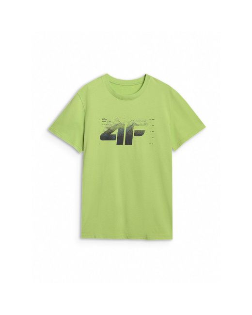4F Green Big Logo T-Shirt for men