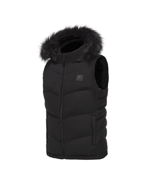 SoulCal & Co California Black 2 Zip Gilet Ladies