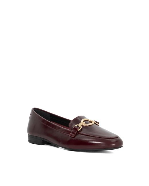 Dune Red Gladia Loafers