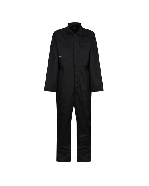 Regatta Black Hardwearing Overalls for men
