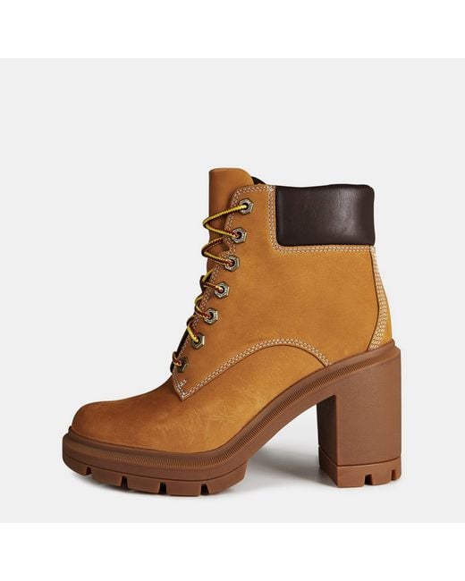 Timberland Brown Allington Lace-Up Heeled Boots