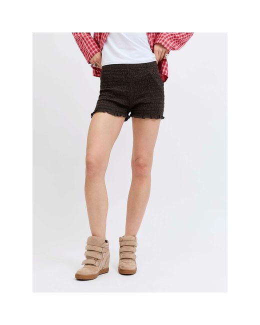 JJXX Black Smock Woven Shorts