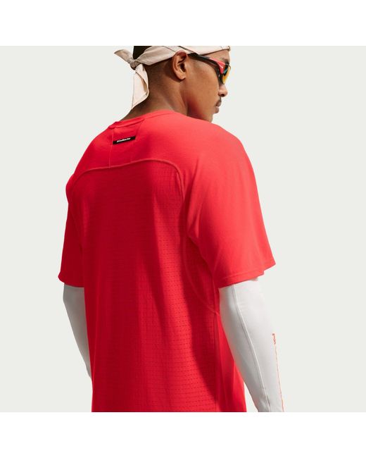 Nike Red Acg "Solar Chase" Dri-Fit Adv Trail Running Top for men