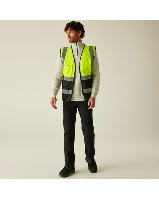 Regatta Green Pro Hi-Vis Executive Vest for men
