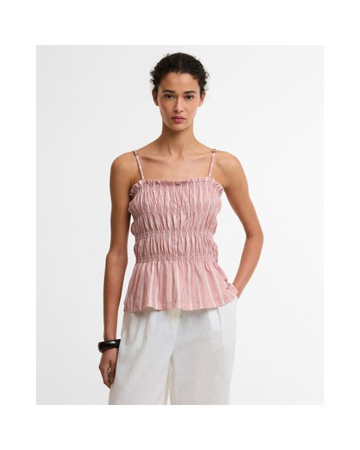 Barbour Pink Peplum Top