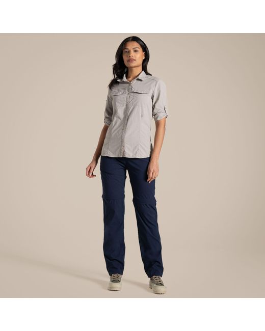 Craghoppers Blue Nosilife Pro Convertible Iii Lightweight Trousers