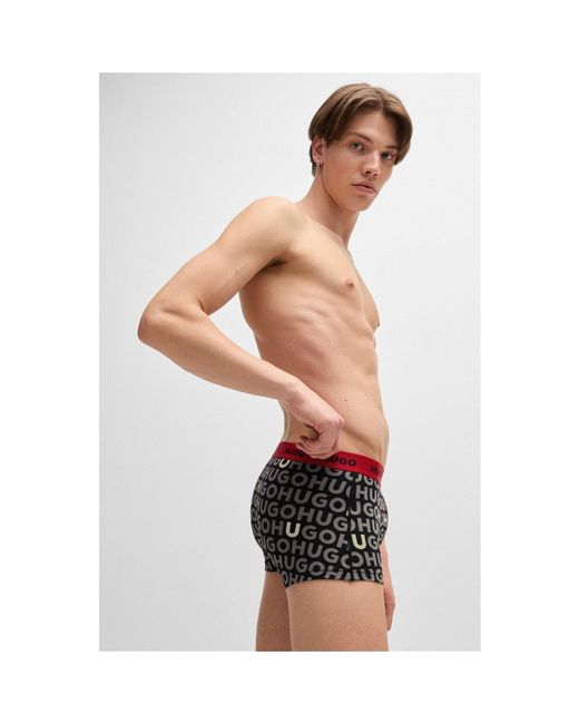 HUGO Black 3 Pack Boxer Shorts for men