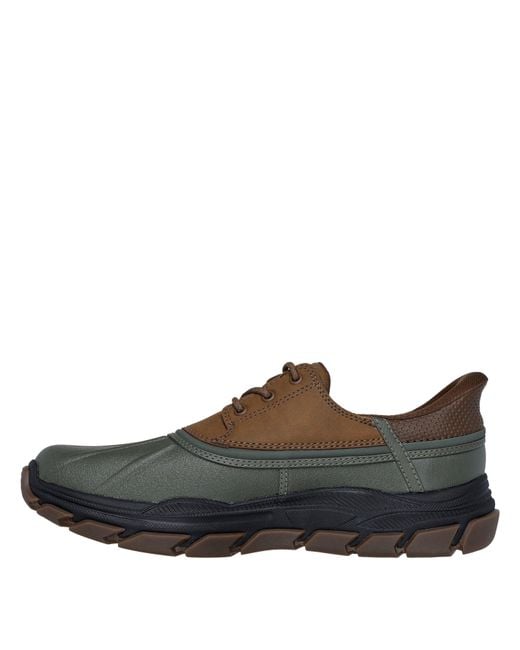 Skechers Brown John Deere Slip-Ins Waterproof Duck Steel Toe Cap Boots for men