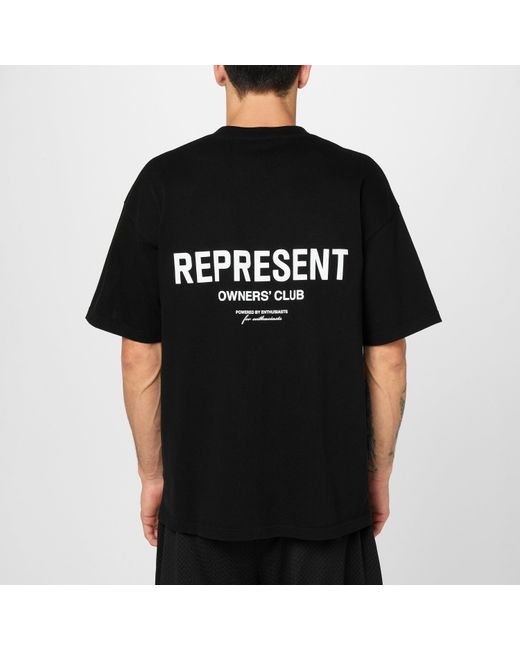 Represent Black Owners Club Oversized Fit T-Shirt for men