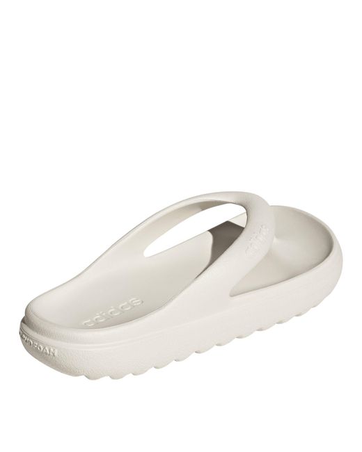 Adidas White Adilumia Flip Pool Sliders