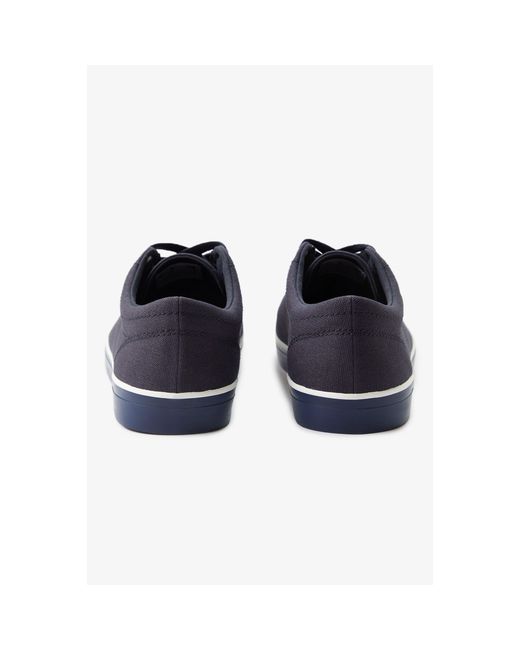 Fred Perry Blue Baseline Canvas Trainers for men