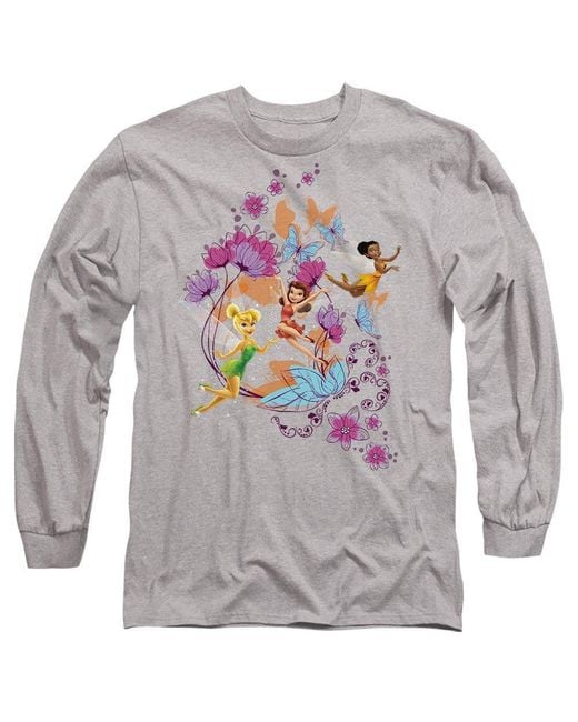 Disney Gray Fairies And Butterflies Tinker Bell Rosetta T-Shi for men