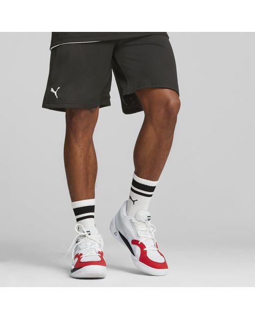 PUMA Black Hoops Team Practice Basketball Shorts for men