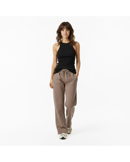 I Saw It First Natural Open Hem Jersey Jogging Bottoms