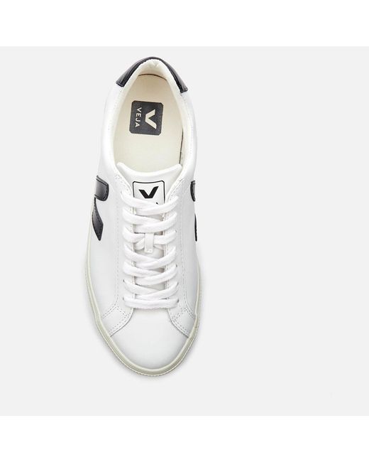 Veja White Esplar Leather Court Trainers