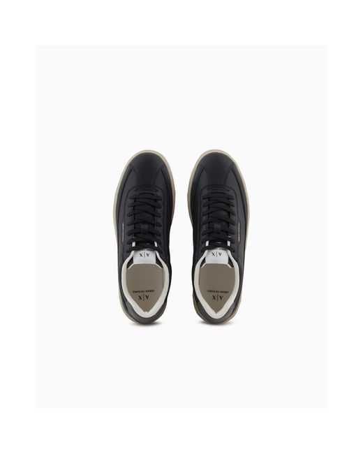 ARMANI EXCHANGE Blue Pool Sliders for men