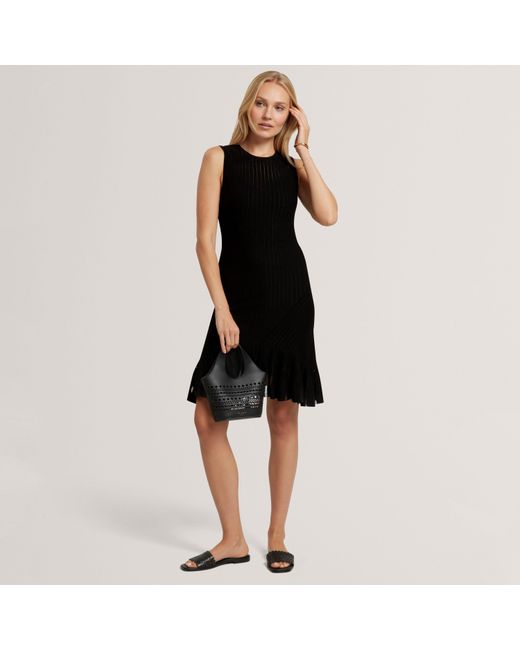 Ted Baker Black Knitted Mini Dress