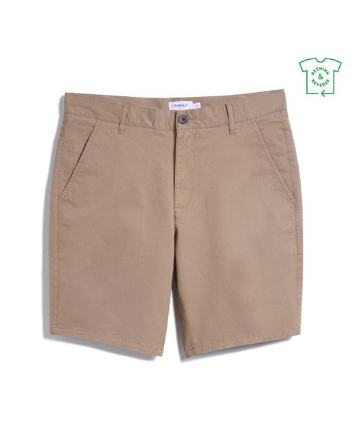 Farah Natural Hawk Twill Chino Shorts for men