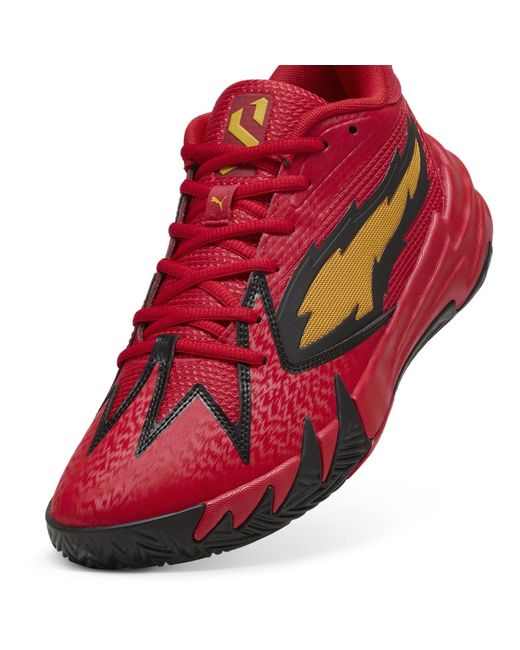 PUMA Red Scoot Zeros Retro Basketball Trainers for men