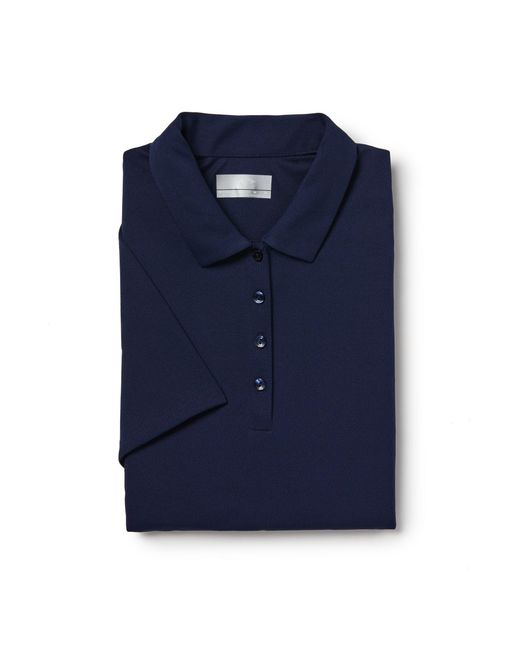 Callaway Apparel Blue Tournament Golf Short-Sleeve Performance Polo Shirt
