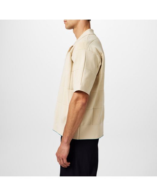 Jacquemus Natural Jacquemas Le Bacino Short-Sleeve Polo Shirt for men