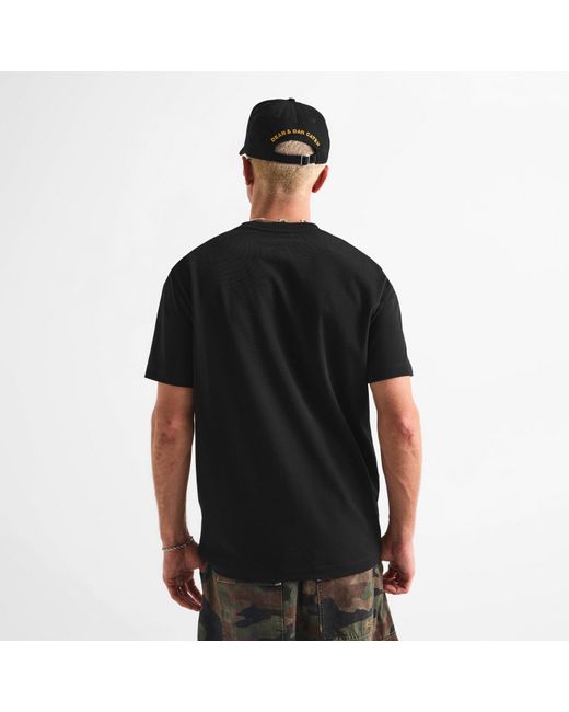 DSquared² Black Dsq D2 Logo Tee Sn64 for men