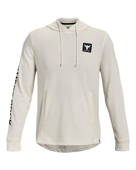 Under Armour Gray Project Rock Terry Hoodie for men