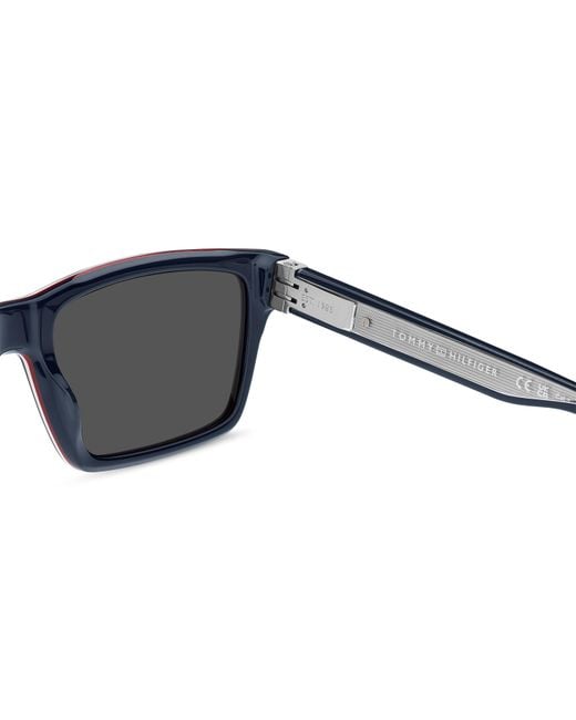 Tommy Hilfiger Blue Rectangular Sunglasses for men