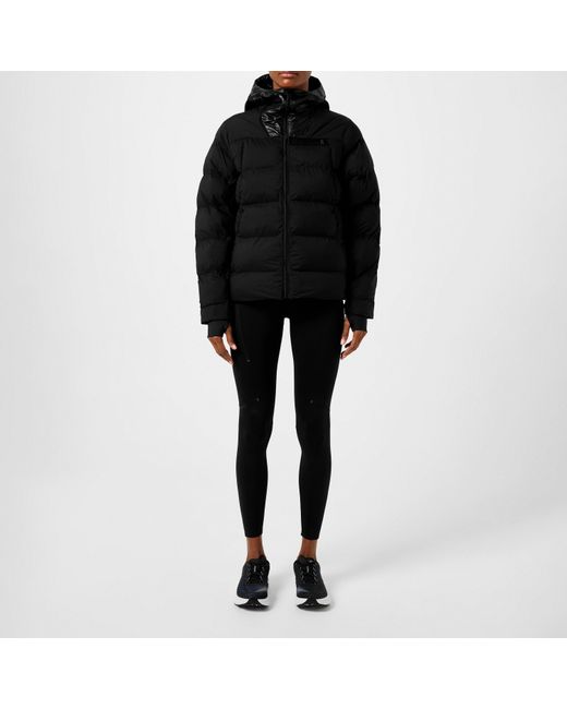 On Shoes Black Challenger Hooded Lg Sleeve Zip Puffer Jacket