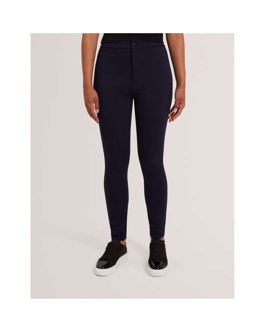 Ted Baker Blue Stretch Slim Fit Trousers