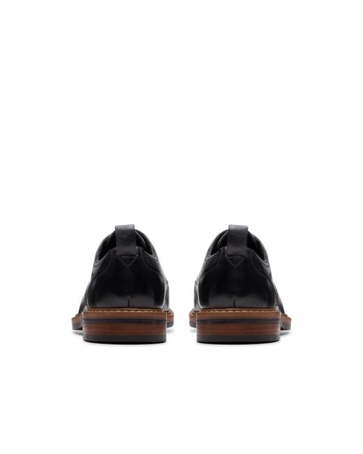 Clarks Black Derby Shoes for men