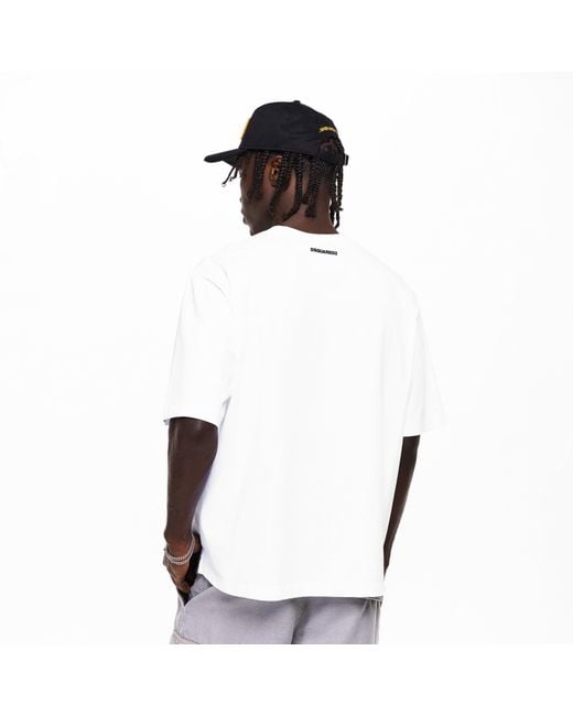 DSquared² Gray Oversized T-Shirt for men