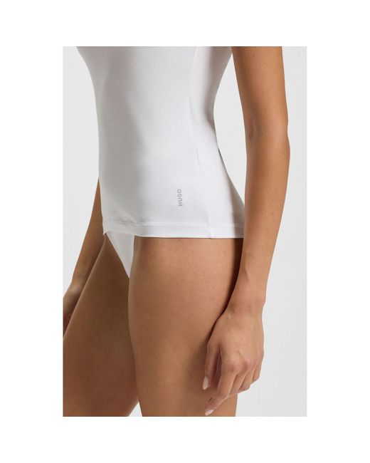 HUGO White 2 Pack Of Underwear T-Shirts