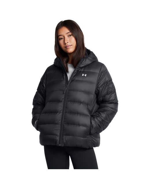 Under Armour Black Legend Down Hooded Jacket