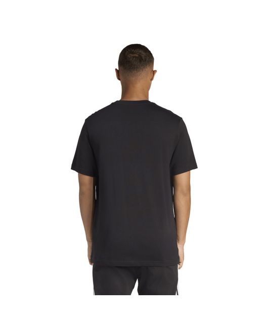 Adidas Black Graphic Logo T-Shirt for men